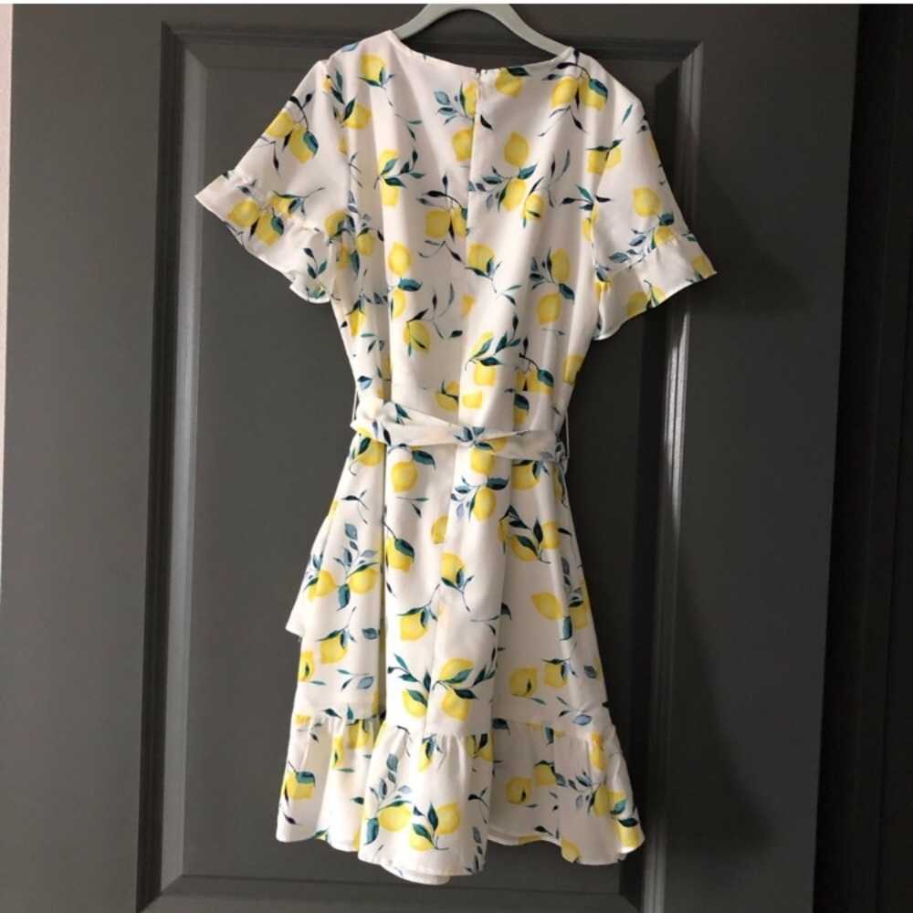 BR Lemon Ruffle Dress - Picture 2 of 7